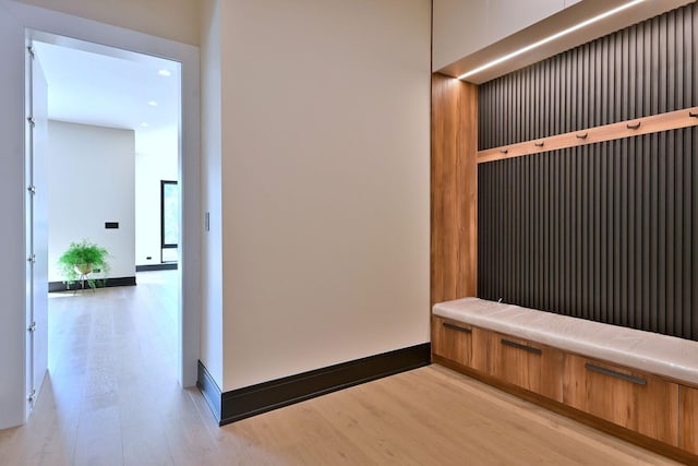 332 W Fremont Ave, Elmhurst, IL 60126 - mudroom featuring light wood-type flooring and recessed lighting