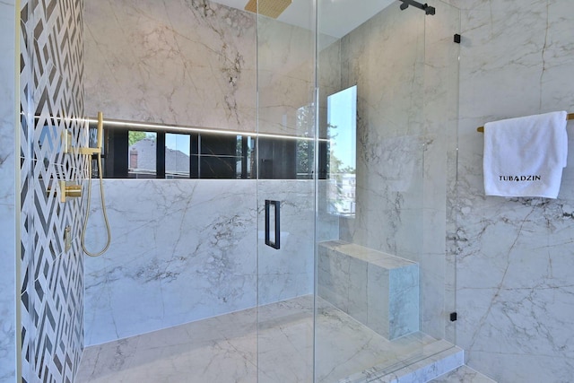 332 W Fremont Ave, Elmhurst, IL 60126 - full bath featuring a marble finish shower