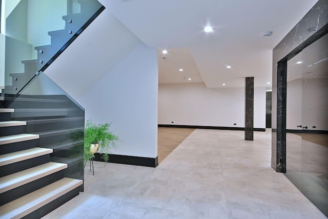 332 W Fremont Ave, Elmhurst, IL 60126 - stairs with recessed lighting
