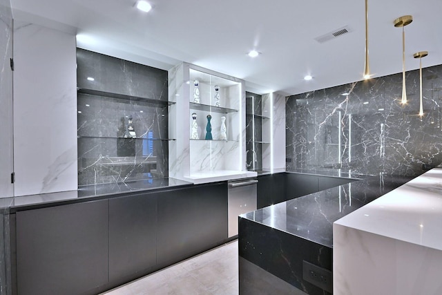 332 W Fremont Ave, Elmhurst, IL 60126 - bar with recessed lighting and tasteful backsplash