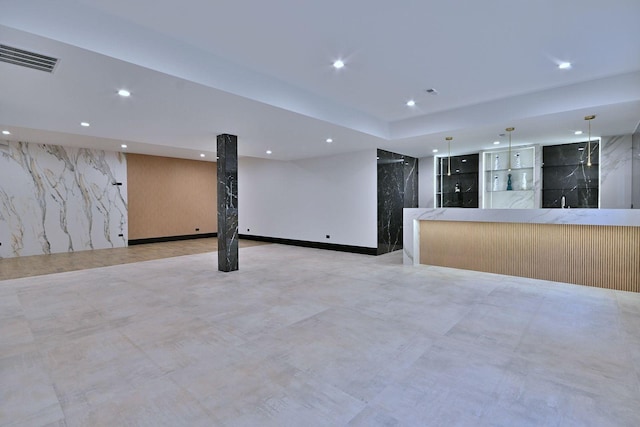 332 W Fremont Ave, Elmhurst, IL 60126 - unfurnished living room featuring recessed lighting