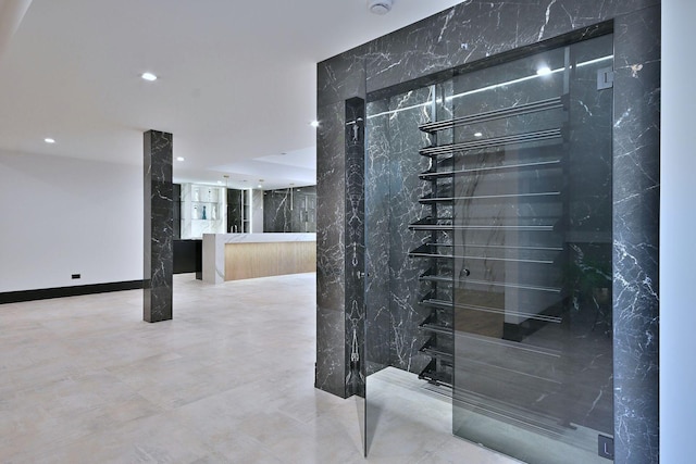 332 W Fremont Ave, Elmhurst, IL 60126 - wine room featuring recessed lighting and wine cooler