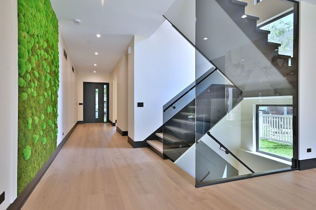 332 W Fremont Ave, Elmhurst, IL 60126 - stairs featuring wood finished floors and recessed lighting