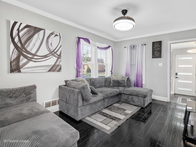 1246 Marengo Ave, Forest Park, IL 60130 - living room featuring crown molding and wood finished floors