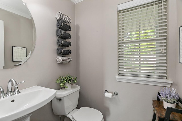1S215 S Hyde Park, Geneva, IL 60134 - half bathroom with toilet and a sink