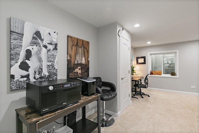 1S215 S Hyde Park, Geneva, IL 60134 - office area featuring carpet flooring and recessed lighting