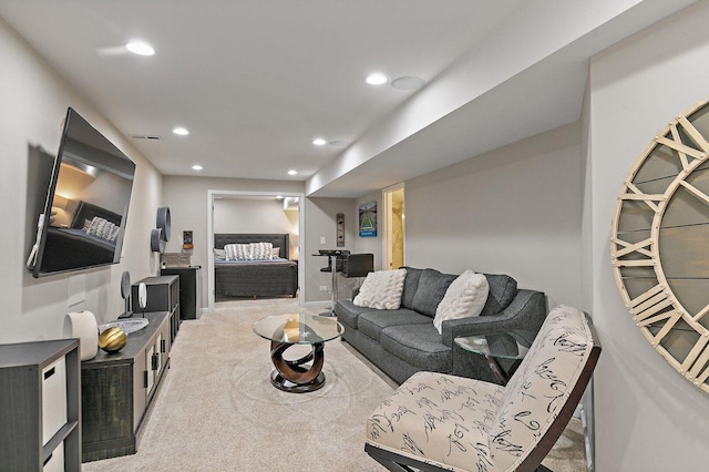1S215 S Hyde Park, Geneva, IL 60134 - carpeted living area featuring recessed lighting