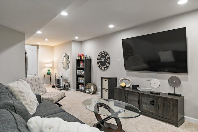 1S215 S Hyde Park, Geneva, IL 60134 - living area with carpet floors and recessed lighting