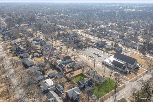 5213 Fairview Ave, Downers Grove, IL 60515 - aerial view of property and surrounding area featuring nearby suburban area