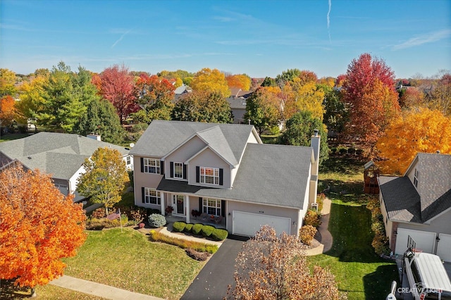 439 Camden Cir, Oswego, IL 60543 - view from above of property