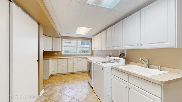 3026 N Stratford Rd, Arlington Heights, IL 60004 - laundry area with cabinet space and washer and dryer