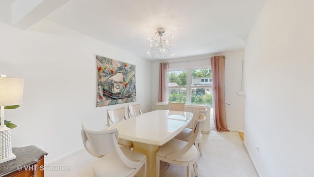 3026 N Stratford Rd, Arlington Heights, IL 60004 - dining space with a chandelier and light carpet
