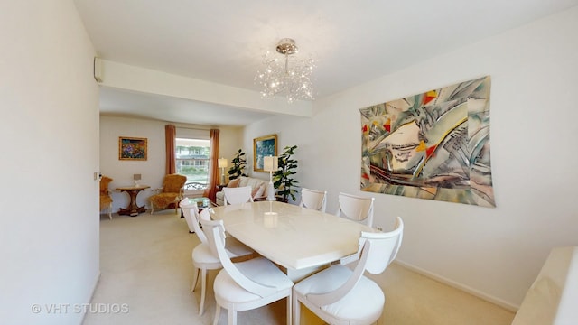 3026 N Stratford Rd, Arlington Heights, IL 60004 - carpeted dining room with a chandelier