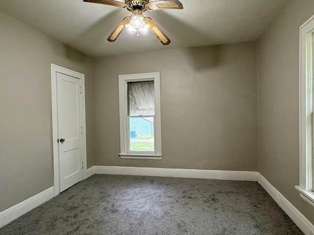 153 N Entrance Ave, Kankakee, IL 60901 - spare room with carpet floors and ceiling fan