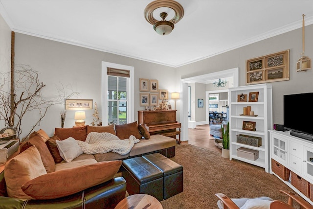 320 E Locust St, Watseka, IL 60970 - living area with ornamental molding