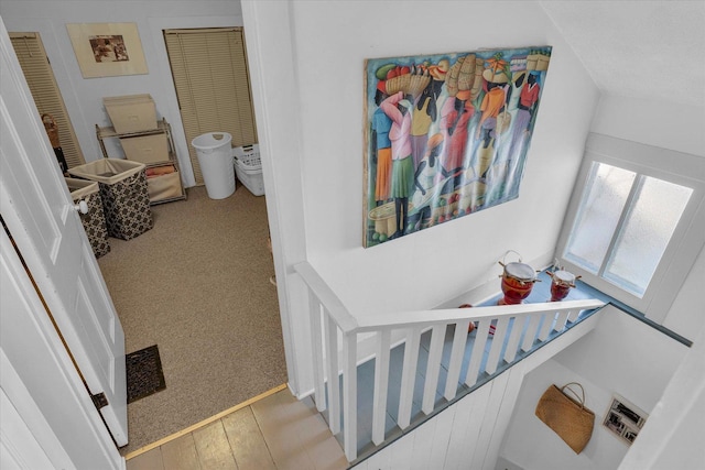 320 E Locust St, Watseka, IL 60970 - staircase with carpet floors