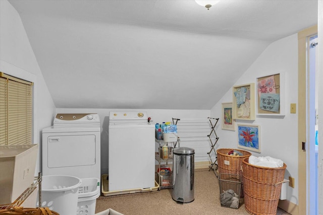 320 E Locust St, Watseka, IL 60970 - laundry room featuring washer and dryer and carpet flooring