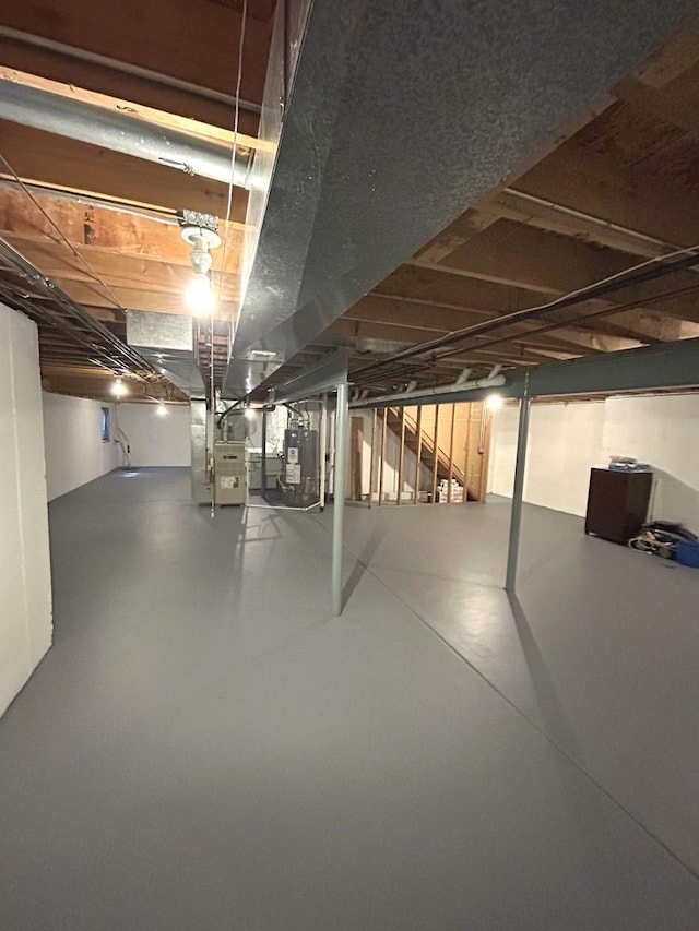 2015 Steward Ln, Plainfield, IL 60586 - unfinished basement with gas water heater