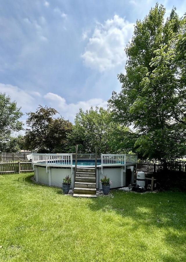 2015 Steward Ln, Plainfield, IL 60586 - view of yard with an outdoor pool