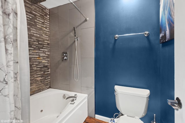 1959 Lancaster Ct Unit 4, Naperville, IL 60565 - bathroom featuring a combined bath / shower with jetted tub and toilet