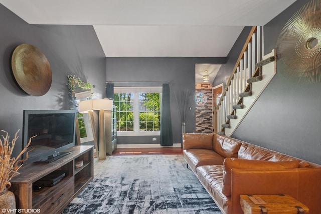 1959 Lancaster Ct Unit 4, Naperville, IL 60565 - living area featuring stairs and wood finished floors