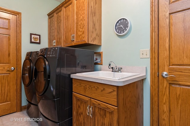 8820 Wilcox Ct, Newark, IL 60541 - washroom with washing machine and clothes dryer and cabinet space