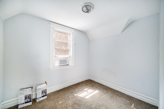 1340 E 76th St, Chicago, IL 60619 - additional living space featuring lofted ceiling, carpet flooring, cooling unit, and baseboards