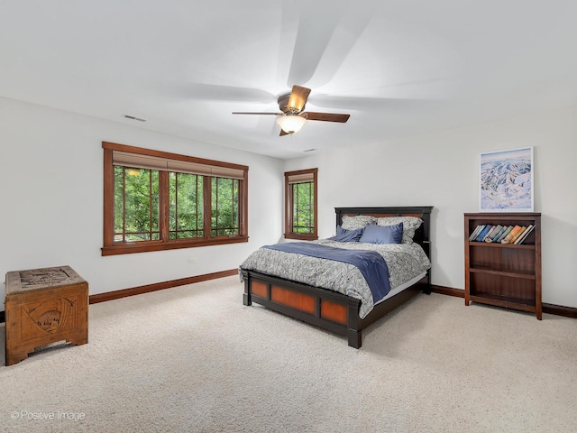 456 S Julian St, Naperville, IL 60540 - carpeted bedroom with baseboards and ceiling fan