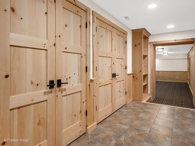 456 S Julian St, Naperville, IL 60540 - corridor with wooden walls
