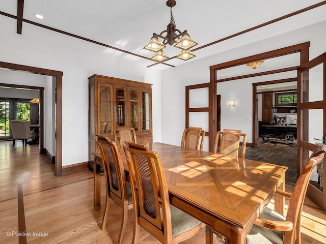 456 S Julian St, Naperville, IL 60540 - dining room with a chandelier and recessed lighting
