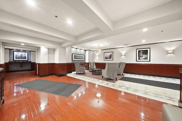 40 E 9th St Unit 1807, Chicago, IL 60605 - lobby with wainscoting and recessed lighting