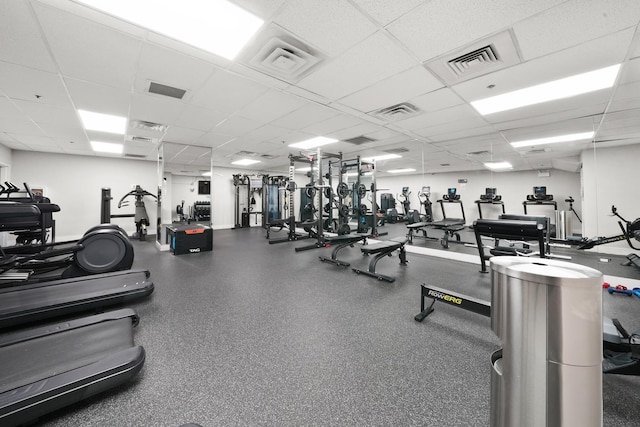 40 E 9th St Unit 1807, Chicago, IL 60605 - gym featuring a drop ceiling