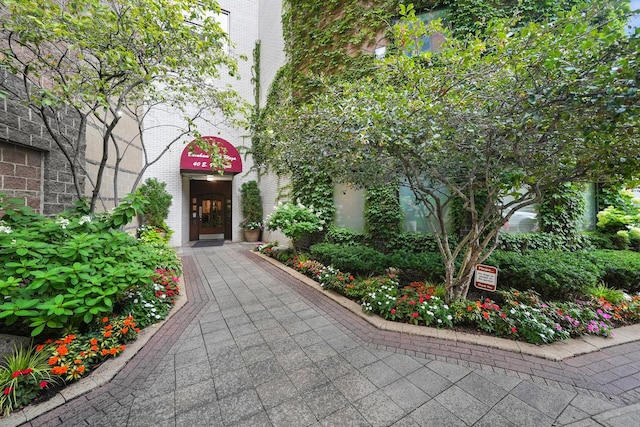 40 E 9th St Unit 1807, Chicago, IL 60605 - view of exterior entry featuring brick siding