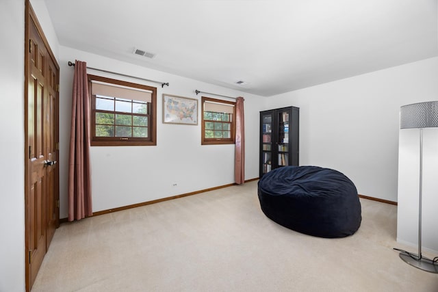 1125 Huntleigh Dr, Naperville, IL 60540 - sitting room with a heating unit, light carpet, and plenty of natural light