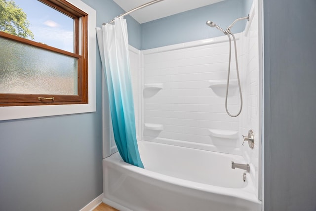 1125 Huntleigh Dr, Naperville, IL 60540 - full bathroom with shower / bathtub combination with curtain