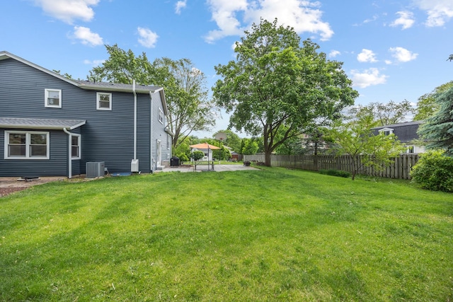 1125 Huntleigh Dr, Naperville, IL 60540 - view of yard featuring a patio and cooling unit