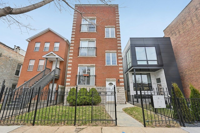 1505 N Talman Ave Unit 1, Chicago, IL 60622 - view of front of property with brick siding