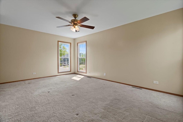 1132 10 Pin Ln, Beach Park, IL 60099 - empty room featuring baseboards, ceiling fan, and carpet