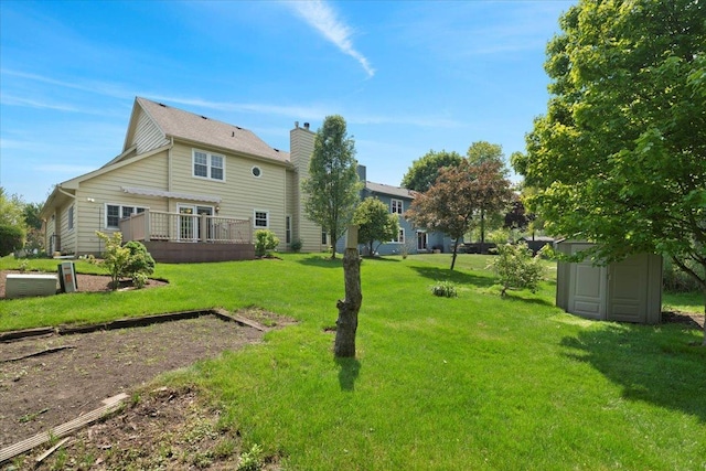 1132 10 Pin Ln, Beach Park, IL 60099 - view of grassy yard featuring a deck