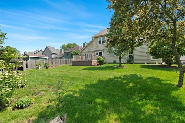 1132 10 Pin Ln, Beach Park, IL 60099 - view of yard with a deck