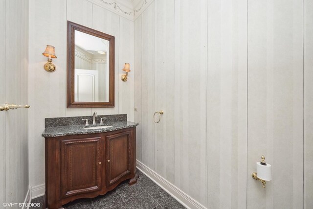 29026 N Brassie Ct, Ivanhoe, IL 60060 - bathroom featuring vanity and baseboards