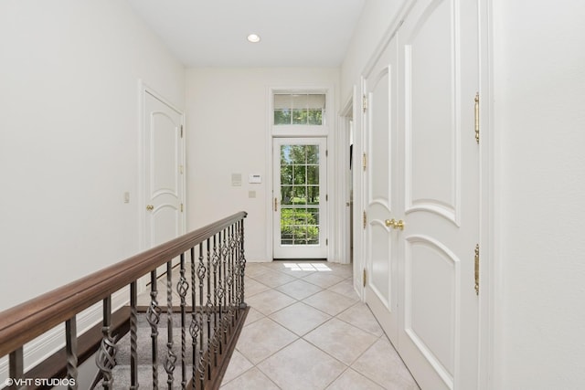 29026 N Brassie Ct, Ivanhoe, IL 60060 - hallway with light tile patterned floors, recessed lighting, and baseboards