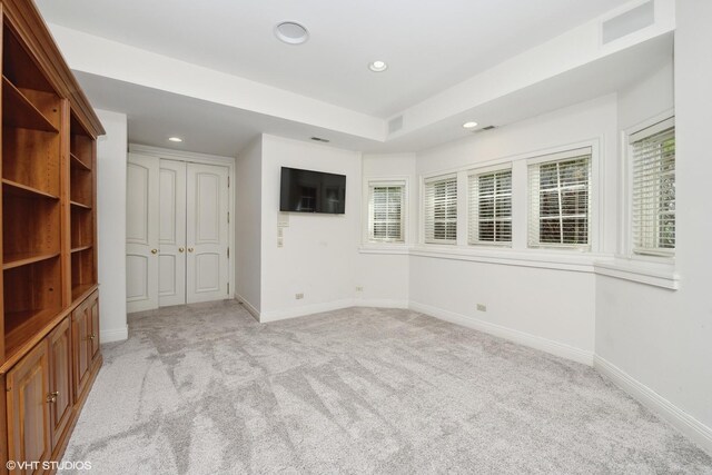 29026 N Brassie Ct, Ivanhoe, IL 60060 - unfurnished room with light colored carpet, recessed lighting, and baseboards