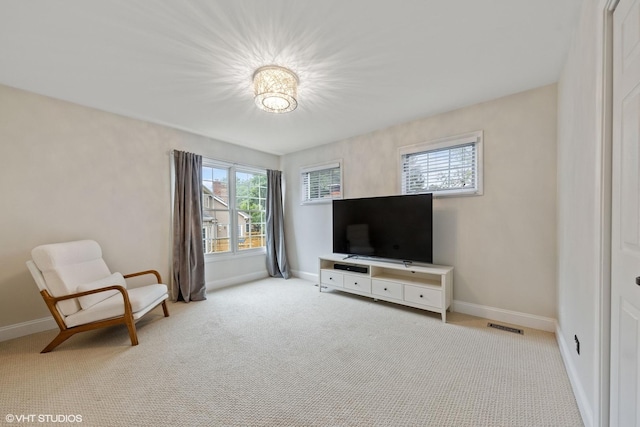 6724 Greene Rd, Woodridge, IL 60517 - sitting room with carpet floors and baseboards