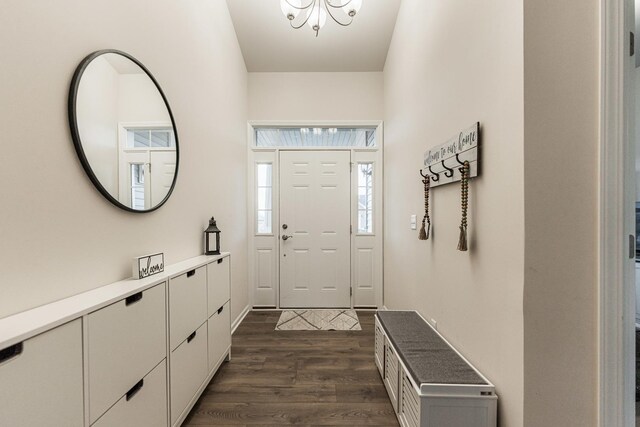 1125 Juniper Dr, Sycamore, IL 60178 - entryway with dark wood-style flooring