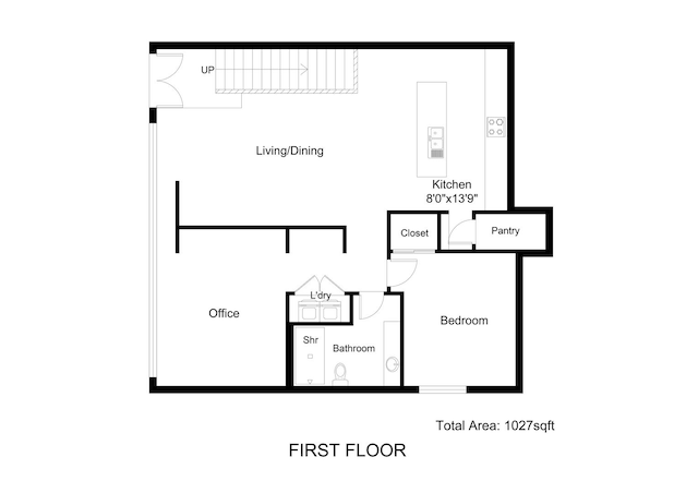 839 N Hermitage Ave Unit 101, Chicago, IL 60622 - property floor plan