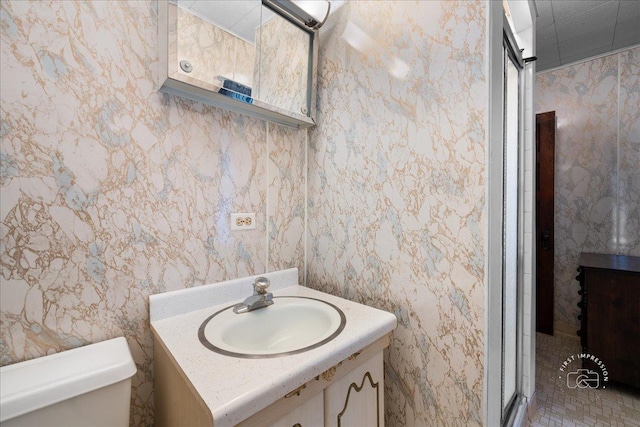 311 N Ave, Naperville, IL 60540 - full bath with toilet, vanity, and a stall shower