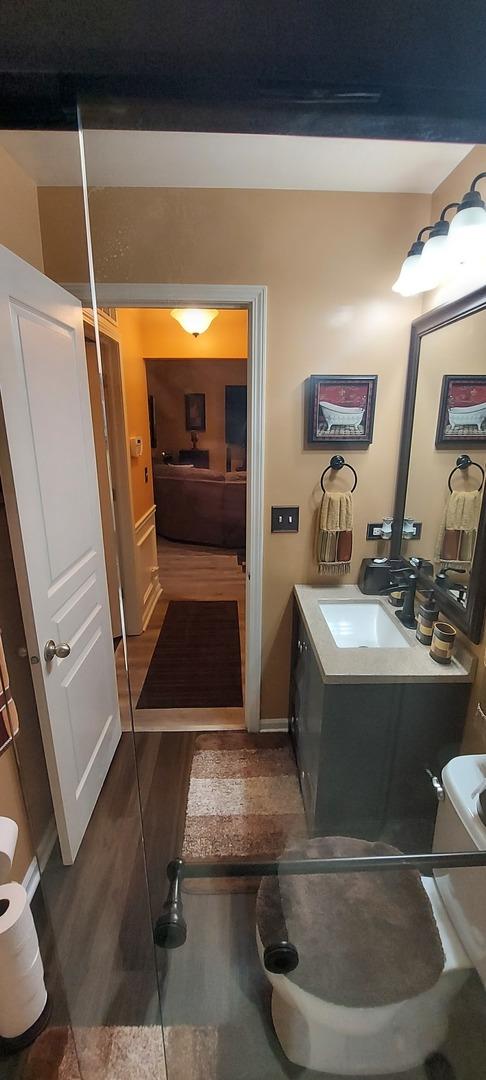 39806 Waterloo Dr, Beach Park, IL 60083 - bathroom with vanity and baseboards