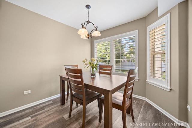 2312 Scott Ln Unit 2312, Aurora, IL 60502 - dining space with wood finished floors and a chandelier