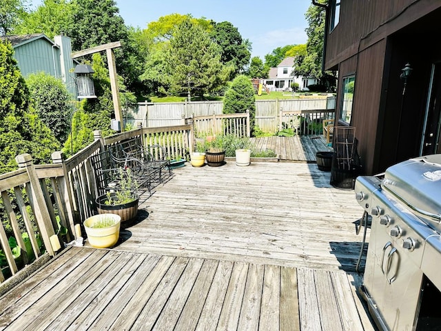 380 Ventura Club Dr, Roselle, IL 60172 - wooden terrace with grilling area
